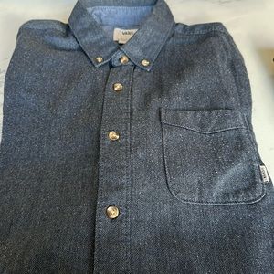 long sleeve button up Vans